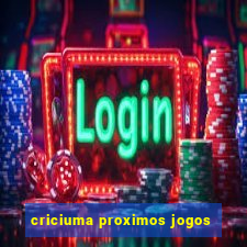 criciuma proximos jogos